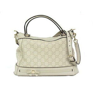 Gucci Guccissima BagHandbag Shoulder Bag Ivory White